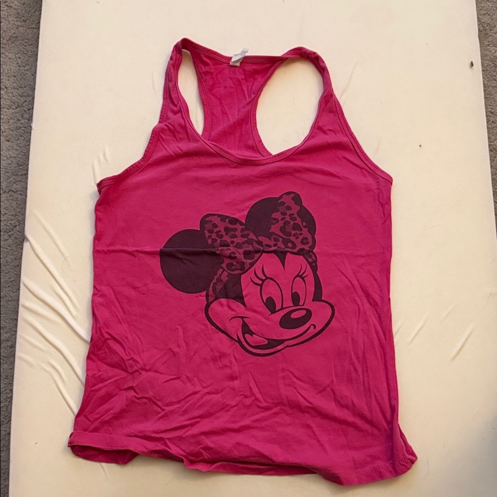 Pink Minnie Mouse Tank Top